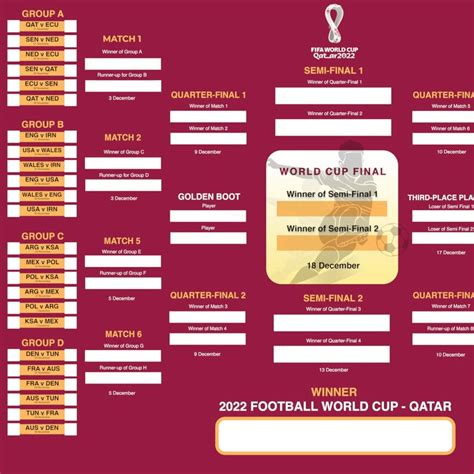 Fifa World Cup Qatar 2022 Wall Chart Pdf Digital Schedule World Cup Porn Sex Picture