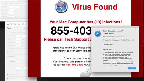 Because portable scanners are not installed locally on your system, they usually can't be disabled by viruses. 855 403 0429 VIRUS FOUND your mac computer has (13 ...