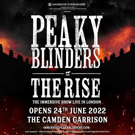 Peaky Blinders The Rise The Immersive Theatre Show Now On Sale