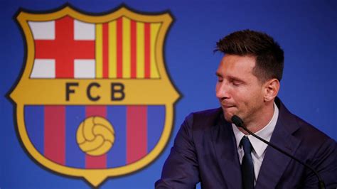 Tearful Lionel Messi Confirms He Is Leaving Fc Barcelona In Talks With