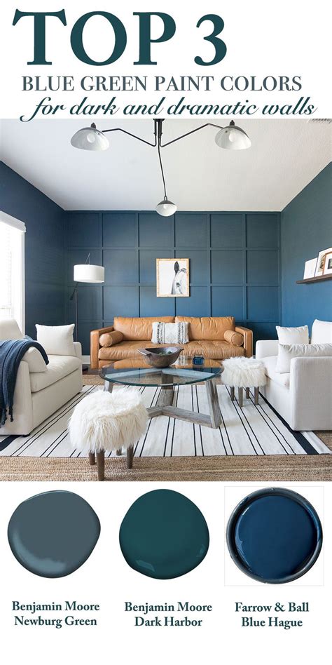 Top 3 Blue Green Paint Colors For Dark And Dramatic Walls Cc And Mike