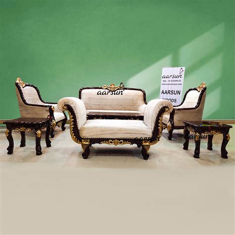 Royal Maharaja Sofa Set With Open Back Settee Yt 535