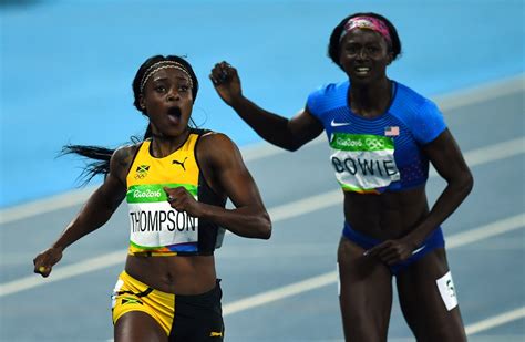 Rio 2016 Olympics Elaine Thompson Wins 200m Title To Secure Amazing Sprint Double