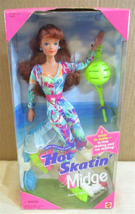 Hot Skating Midge Doll Friend Of Barbie In Line And Ice Skating Bend And Move Body New Barbie