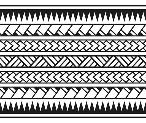 Polynesian Maori Tribal Seamless Pattern Background For Fabric