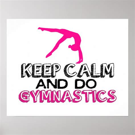 Keep Calm And Do Gymnastics Poster