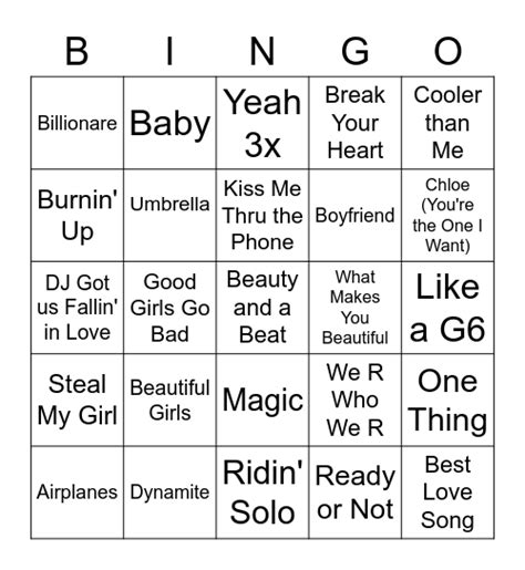 Pov Youre At The Middle School Dance Bingo Card