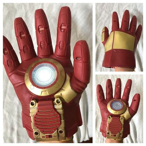 I spent lots of time trying to get all the details in. 2015 Marvel Hasbro Iron Man Light and Sound Glove for the ...