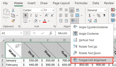 How To Angle And Rotate Text In Microsoft Excel