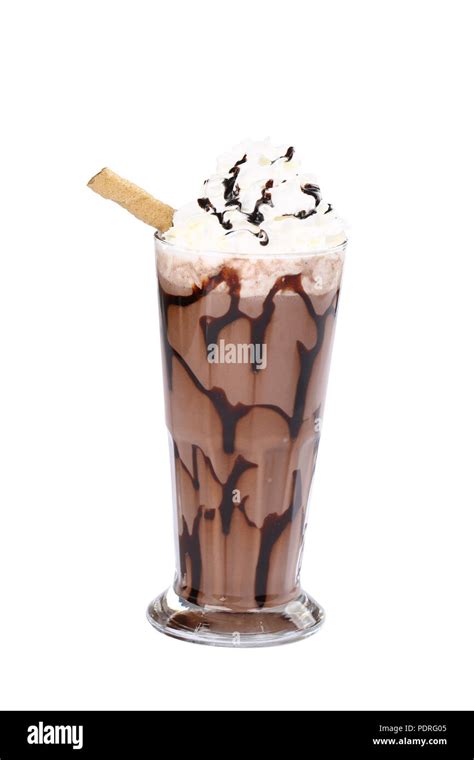 Iced Coffee With Whipped Cream Stock Photo Alamy