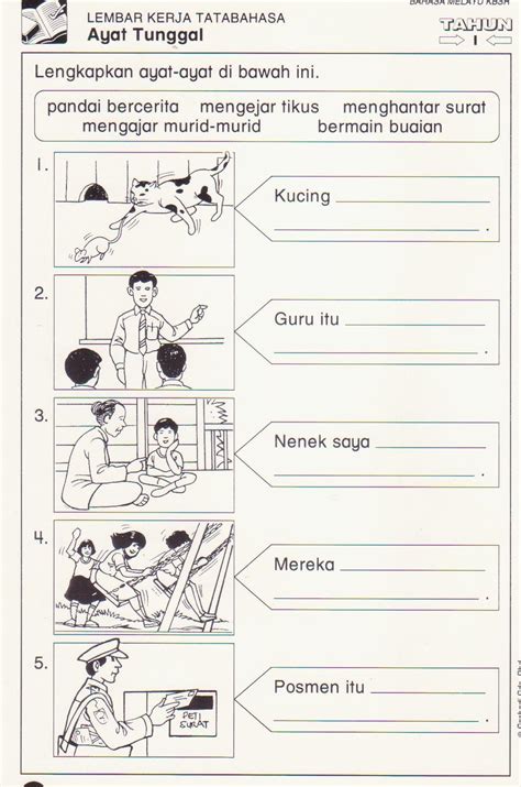 Bahasa Melayu Tahun Ayat Tunggal Latihan Ayat Majmuk Kepada Ayat My