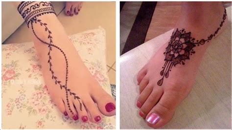 Ankle Tattoos Mehndi And Henna Designs For Ankle Simple Mehandi