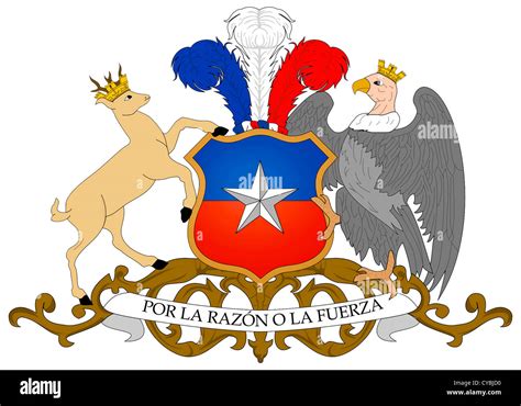 Coat Of Arms Of The Republic Of Chile Stock Photo Alamy