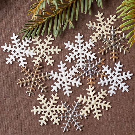 Mini Metal Snowflakes Cutouts Table Decor Christmas And Winter