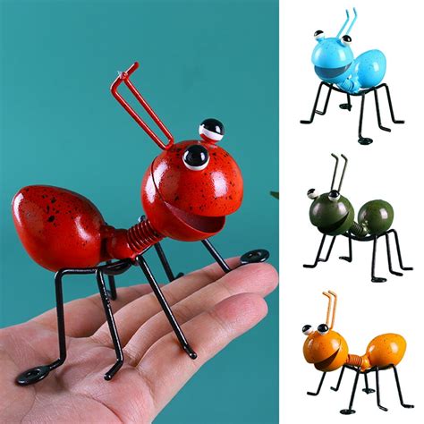 Spring Park Metal Garden Art Decoration Steel Red Ant Figurine For