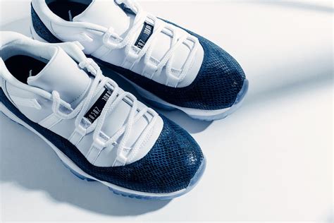 Air jordan 1 low 'university blue black' basketball shoes/sneakers. Where To Buy The Air Jordan 11 Low Blue Snakeskin 2019 ...