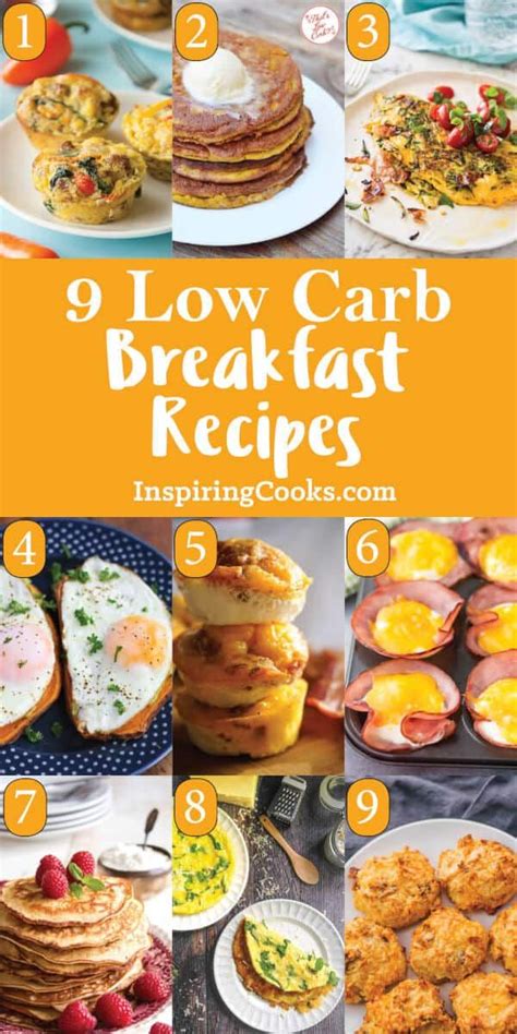 Low Carb Breakfast Recipes Via Inspiringcooks Low Carb Breakfast