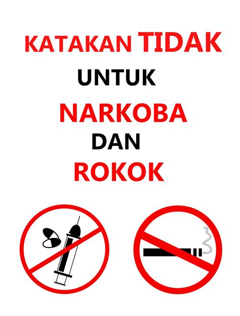 Slogan Narkoba Dan Rokok Penggambar
