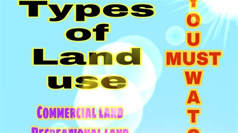 Types Of Land Use Commercial Recreational Residential Transport
