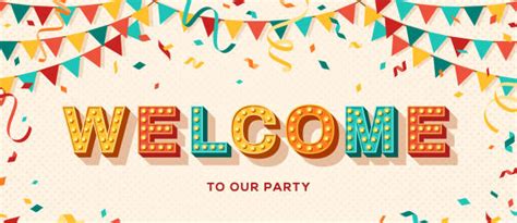 Welcome Party Illustrations Royalty Free Vector Graphics And Clip Art