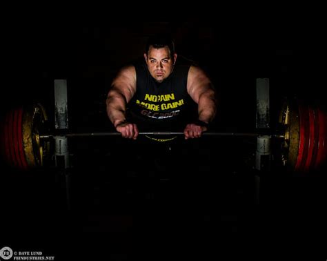 World Record Bench Press Tiny Meeker Poses For A Moody Portrait With His World Record Lbs