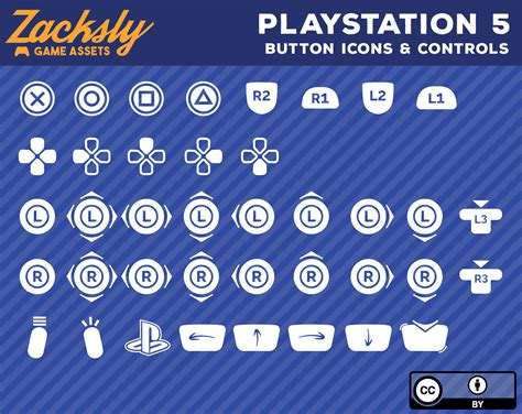 Ps5 Button Icons And Controls By Zacksly