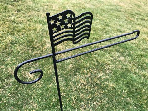American Flag Holder Hook Stand Garden Decoration Heavy Duty Etsy