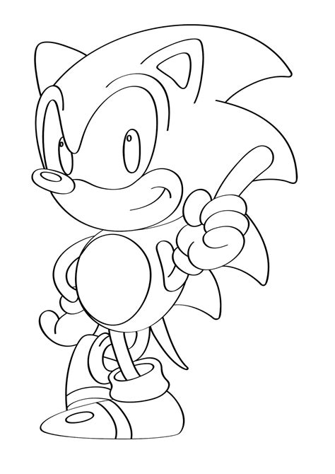 Desenho Para Colorir E Imprimir Do Sonic