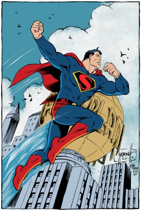 Art Deco Superman Colored Grummett Moore And Turnbull In Reid