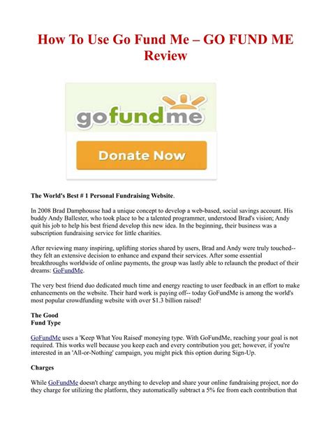 Ppt How To Use Go Fund Me Powerpoint Presentation Free Download Id