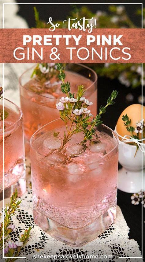 Pretty Pink Gin And Tonics Summer Drinks Gin And Tonic Gin Cocktail Recipes