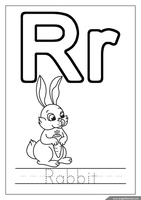 Alphabet R Coloring Pages Coloring Pages