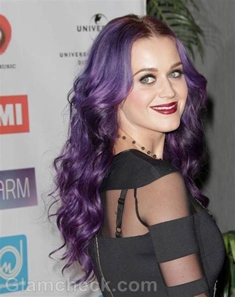 Katy Perry Gets Her Spring On With Purple Hair Color
