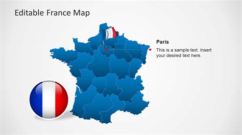 Editable France Map Template For Powerpoint Slidemodel