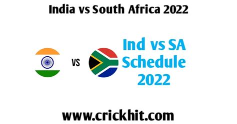 South Africa Tour Of India 2022 Schedule Squad List Players List