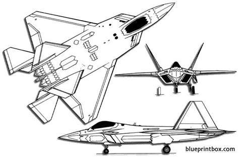 Lockheed Martin Boeing F 22 Raptor Plans Aerofred Download Free