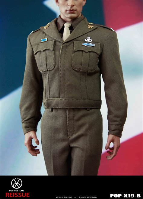 New Product Poptoys 1 6 Series X19 World War Ii Golden Age Us Army Uniform Uniform Set B