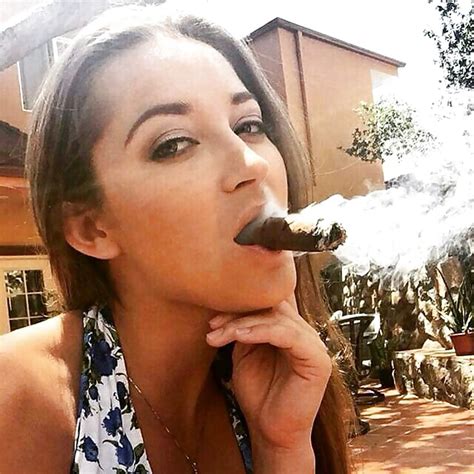 Busty Blonde Fetish Dannii Harwood Cigar Smoking Topless Sexiezpix