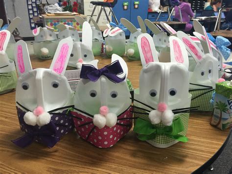 Easter Bunny Baskets From One Gallon Milk Jugs