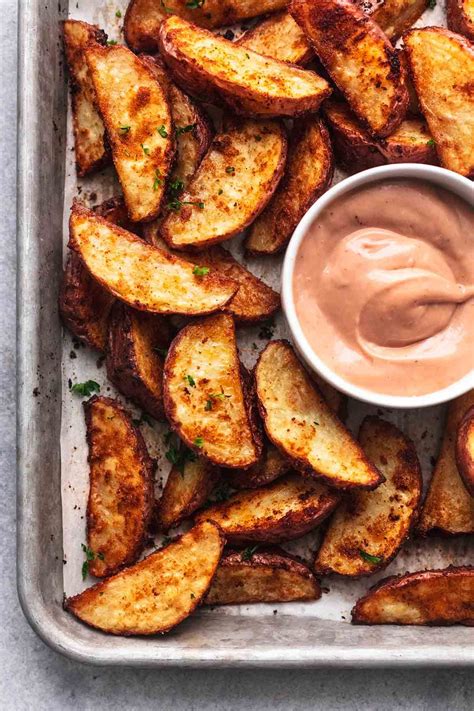 Super Easy Crispy Oven Baked Best Ever Potato Wedges With A Savory
