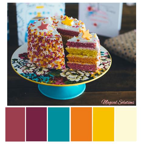 Birthday Cake Color Scheme Click To Get The Full Collection Free