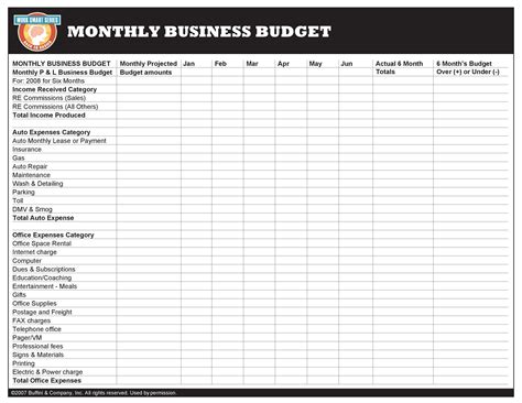 10 Monthly Business Expense Template Excel Template Monster