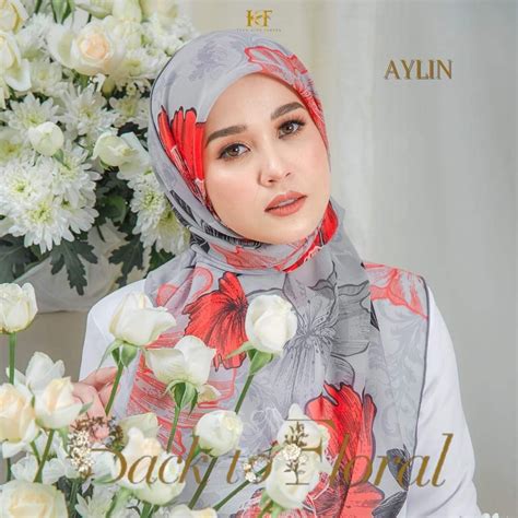 Bakse Floral Tudung Bawal Fareha Anti Kedut Special Edition Shopee Malaysia