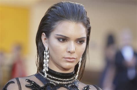 Kendall Jenner Flashes Her Nipple Piercings Again In Clingy Dress