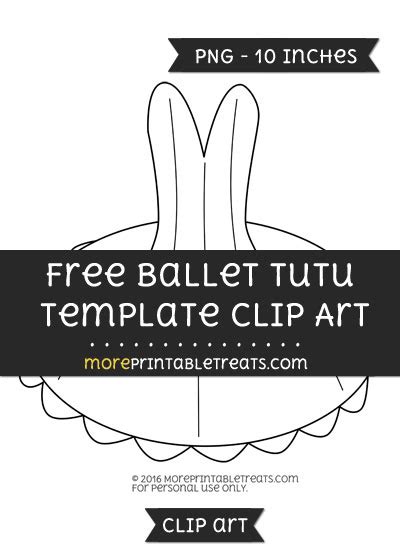 Ballet Tutu Template Clipart