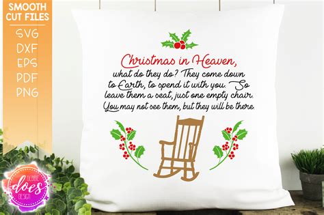 Free Svg Christmas In Heaven Poem Svg 6821 File For Silhouette