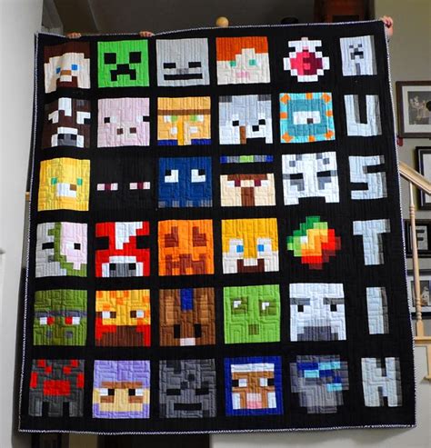 About amazon toys & games. Free Quilt Pattern: Minecraft SewAlong Quilt Blocks • I ...