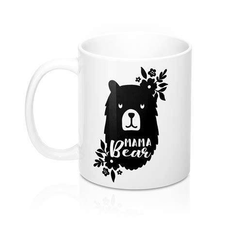 Mama Bear Coffee Mug 11oz Mugs Hot Mess Mom Coffee Mugs Funny Coffee