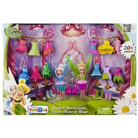 Disney Fairies Tink And Periwinkle Sister Share N Wear Disney Fairies Toys Tinkerbell Toys