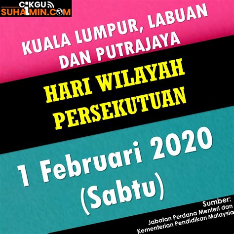 * tertakluk kepada pindaan ** hari kelepasan am negeri. Cuti Tahun 2020